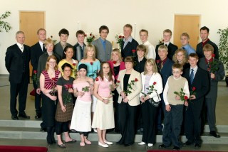 Myndir af útskriftarárgöngum