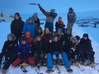 9. SÞ úti að leika í snjónum