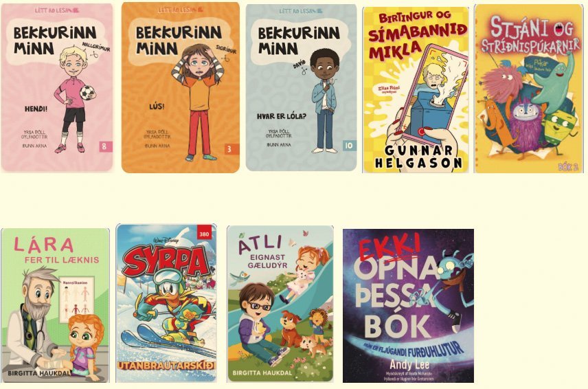 Vinsælustu bækurnar