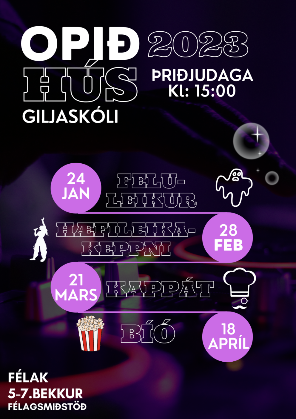 FÉLAK viðburðir 5. - 7. bekkur