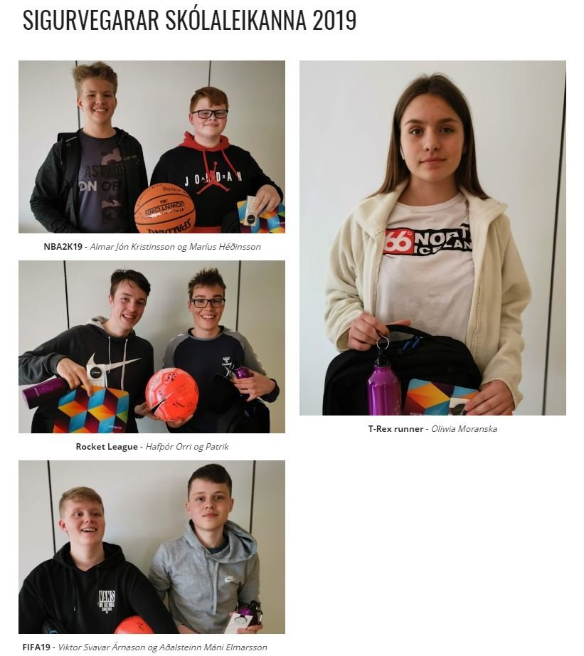 Rafíþróttamót grunnskólanna á Akureyri