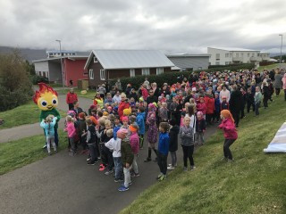 Norræna skólahlaupið sett í morgun