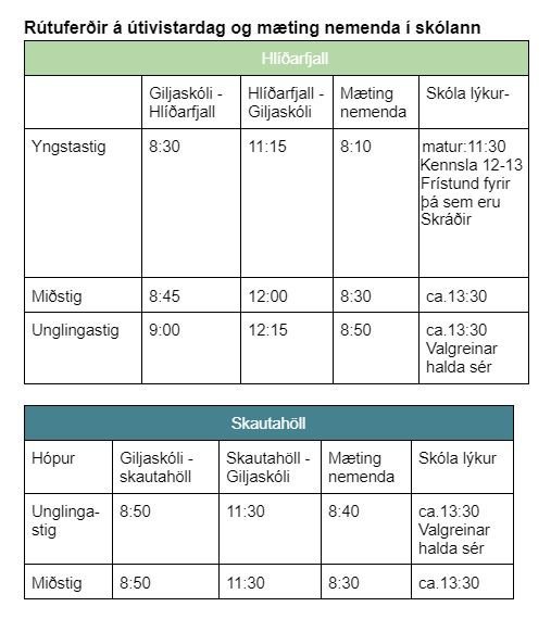 Útivistardagur 8. feb.
