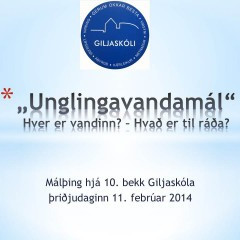 Áfengisneysla unglinga