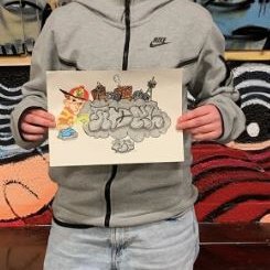 Adel í 7. bekk sigurvegari í vegglistaverkakeppni Braggaparksins