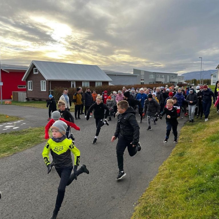 Nemendur tóku þátt í Ólympíuhlaupi ÍSÍ